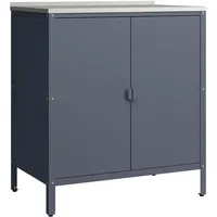 casa.pro Bolognano Schrank 92 x 80 x 50 cm Dunkelgrau