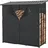 casa.pro Brennholzregal Yakutat Metall 185 x 70 x 180 cm Schwarz