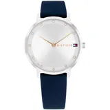 Tommy Hilfiger Analog Quarzuhr für Damen Kollektion mit Silikonarmband Silikonarmband - 1782732