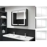 vidaXL LED-Spiegelschrank fürs Bad 80x12,2x68 cm