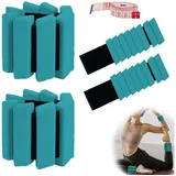 ZEUOPQ Gewichtsmanschette 2er Set Gewichtsmanschetten Neopren Fußgelenk Gewichtsmanschetten, (Verstellbare Träger, rutschfest, schweiß- und wasserresistent), Hochwertiges Silikon, bequem, ideal für intensives Training blau
