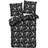 Traumschlaf Fleur Royale Floral Schwarz 200 x 220 cm + 2 x 80 x 80 cm