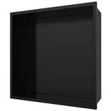 Aloni Wandnische Edelstahl schwarz matt rostfrei 305x305x100mm