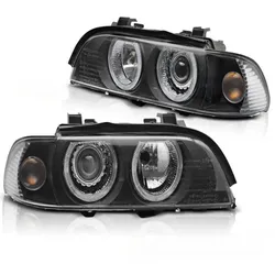 Xenon Angel Eyes Scheinwerfer für BMW 5er E39 Facelift (LCI) 00-03 schwarz