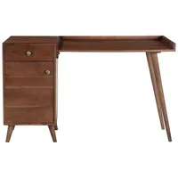 Miliboo - Vintage-Schreibtisch mit Schubladenelement aus massivem Akazienholz B130 cm ROBY