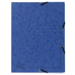 Exacompta Sammelmappe mit Gummizug und 3 Klappen, aus Colorspan-Karton 355g/m2, A4