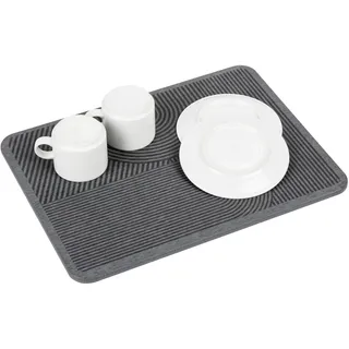 Wenko Abtropfplatte Damon 40 x 30 cm grau