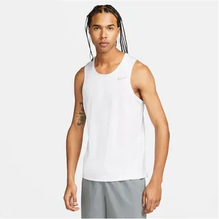 Nike Dri-FIT Miler Lauf-Tanktop Herren 100 white/reflective silv S