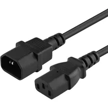 PremiumCord kps5 Kaltgeräteverlängerung für PC 230V