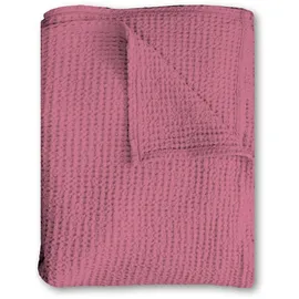 sleezzze Waffelpiqué Decke 75 x 120 cm Rosa
