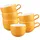 SELTMANN WEIDEN Cappuccinotasse 0,38 l Mango Orange 6 St.