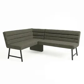 OTTO home Eckbank OTTO HOME "Oregon Küchenbank, Polsterbank, Esszimmerbank, 177x140 cm", grünblau, B:177cm H:90cm T:140cm, Massivholz, Metall, Polyester, Sitzbänke, Eckbank, Moderne Bank und Farben, Sitzplatzanzahl: 4/5, Frei in Raum stellbar