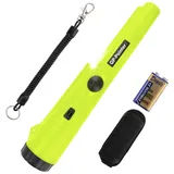 Metalldetektor Pinpointer,360° Scan Tragbar Metalldetektor IP66 Wasserdicht Staubgeschützt Metalldetektor,Pinpointer Metalldetektor mit DREI Alarmmodi für Schatzsuche(9V Batterie)