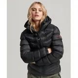 Superdry Superdry Damen. W5011593A Fuji Steppjacke mit Kapuze schwarz L