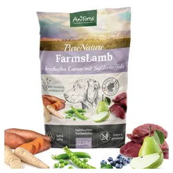 AniForte Trockenfutter FarmsLamb - Herzhaftes Lamm mit Süßkartoffeln 12500 g