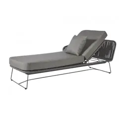 Diamond Garden Milos Daybed links, dunkelgrau