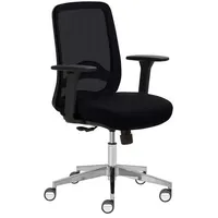 Mayer Sitzmöbel Mayer Bürostuhl, 3280 Stoff schwarz, Gestell alu