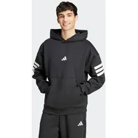 adidas Future Icons 3-Streifen Kapuzenpullover Black M