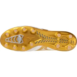 Mizuno Morelia Neo IV Beta Elite FG Herren White/MP Gold/Cool Gray 45