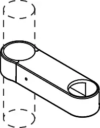 Hewi Brauseschlauchhalter 6197992 anthrazitgrau