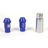 OMP Set TUERCAS Aluminium OMP 7075 LLAVE 19 L:40MM M14X1.25 AZUL