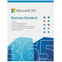 Microsoft 365 Business Standard | 1 Jahr | 1 Nutzer | bis zu 5 Geräte | ESD