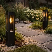 Lumiled Außenleuchte Aluminium 50,0 cm E27 schwarz