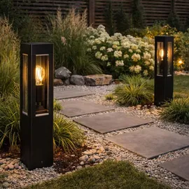 Lumiled Außenleuchte Aluminium 50,0 cm E27 schwarz
