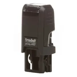 Trodat Printy 4907 selbstfärbend schwarz mit Logo, 1 St. - Nachträglich per Gutschein personalisieren