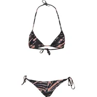 URBAN CLASSICS Bügel-Bikini Damen Grau/Orange 44 Cup D