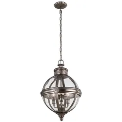 Pendelleuchter Adams mit 3 Lichtern, Antik-Nickel - FE-ADAMS-3P-ANL