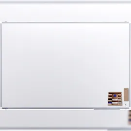 Legamaster Whiteboard 100 x 150 cm Grau/Weiß