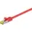 91571 RJ45 Patchkabel S/FTP PiMF mit CAT 7 Rohkabel 500 MHz Internetkabel RJ 45 Stecker LAN Kabel Rot 0 25 Cat7 S-STP