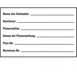Dreifke® Aufkleber mit sonstigen Informationen, transparent, Folie, selbstklebend, 70x50mm