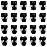 SOTOOLS Sockelfuß 20er Set 125 mm – schwarz – Kunststoff – verstellbar – Stabile Sockelfüße 125 mm – einfache Höhenverstellung, je 500 kg hohe Tragkraft, große Standfläche – Möbelfuß