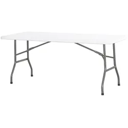 Hendi Klapptisch in weiß stabile Ausführung 870x870x740mm
