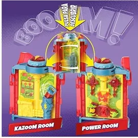Alltoys SUPERTHINGS Rivals of Kaboom Secret Base Fury Storm – Geheime Höhle von Fury Storm, inkl. 1 Kazoom Kid und 1 SuperThing Exclusive und viel Zubehör