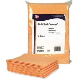 Reinigungstuch Boden - 50 x 60 cm 10 Stück orange.