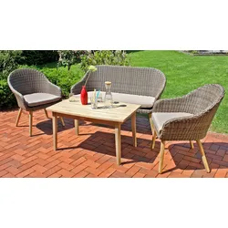 Gartenlounge-Set GARDEN PLEASURE "PUEBLO", beige, Sitzmöbel-Sets