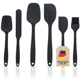 Intirilife Silikon Spatel Set 6-teilig schwarz