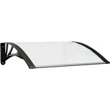 vidaXL Türvordach 80 x 75 cm schwarz
