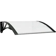 vidaXL Türvordach 80 x 75 cm schwarz