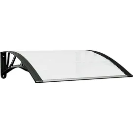 vidaXL Türvordach 80 x 75 cm schwarz
