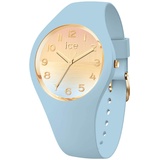 ICE-Watch - ICE horizon Blue gold - Blaue Damenuhr mit Silikonarmband - 021358 (Small)