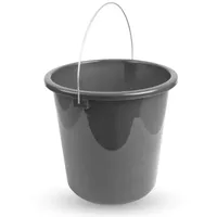 ProHome Eimer Inkl. Metallbügel Anthrazit 10 Liter, 1er Pack