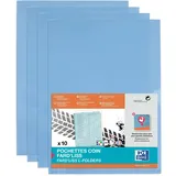 Oxford Sichthüllen DIN A4 Fard'Liss, PVC 0,20 mm, blau