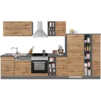 kochstation Küchenzeile KS-Colmar 360 cm grau