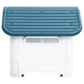 vidaXL Hundehütte 59 x 75 x 66 cm Polypropylen Blau