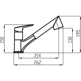 NOVASERVIS Metalia 54 Küchenarmatur Chrom