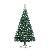 vidaXL Künstlicher Halber Weihnachtsbaum Grün 120 cm